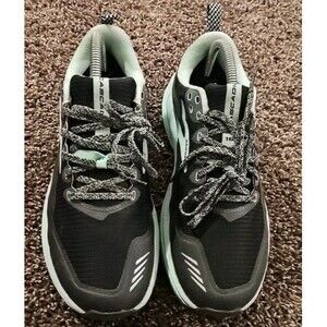Brooks Cascadia 16 Womens Size 9D Black Blue Athletic Running Shoes Sneakers